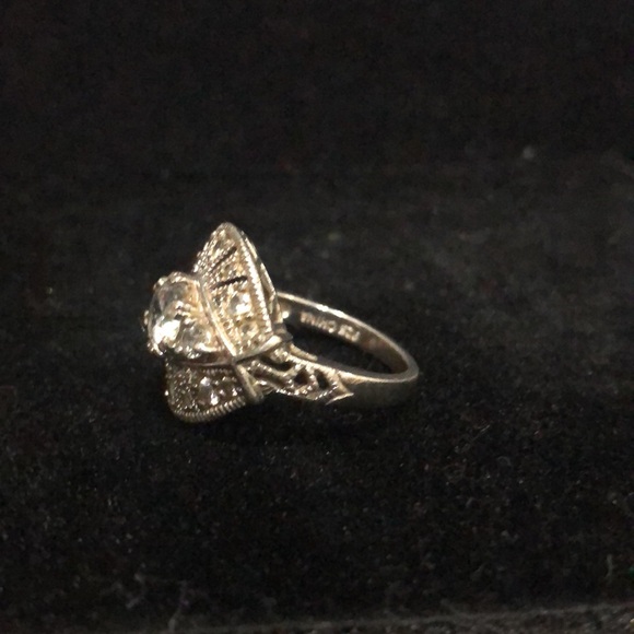 Rarities by Carol Brodie HSN Simulated Diamond Ring 7 & 8 Cubic Zirconia - Picture 9 of 10